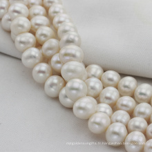 Chaîne à perles d&#39;ivoire d&#39;eau douce et grande taille 12mm